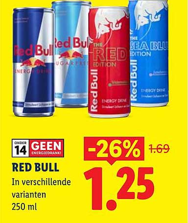RED BULL In verschillende varianten 250 ml