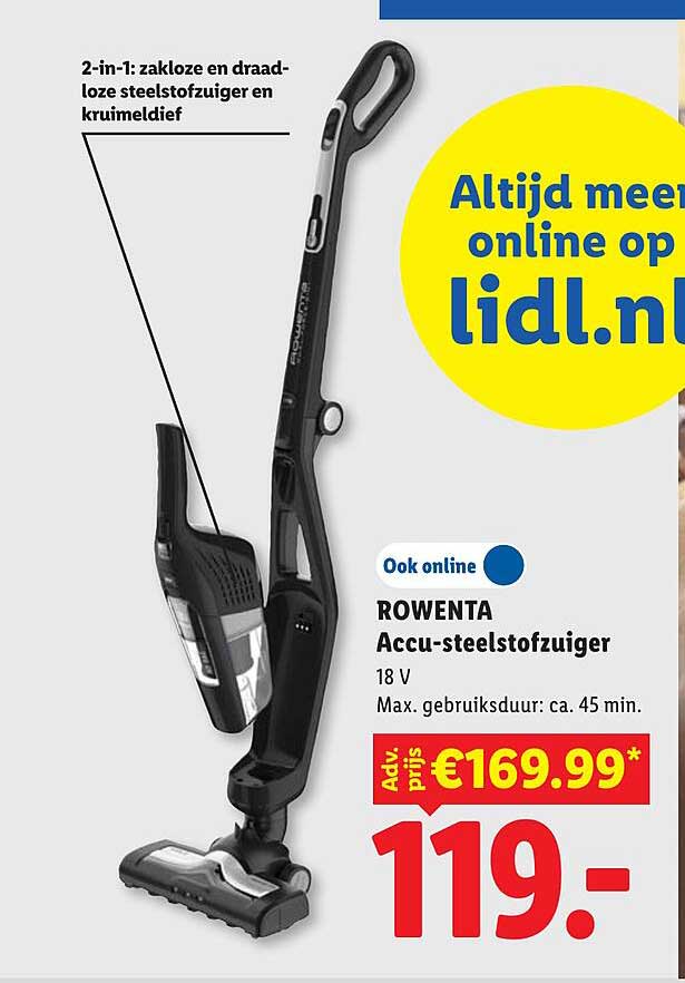 ROWENTA Accu-stofzuiger