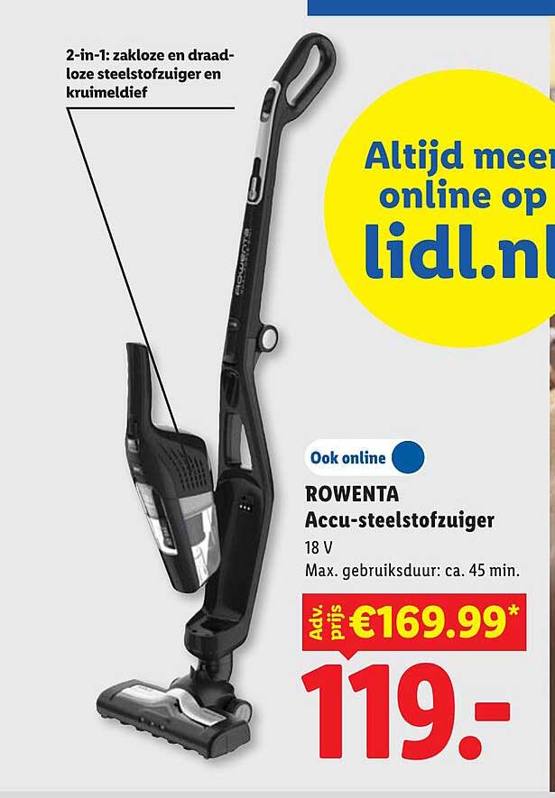 ROWENTA Accu-stofzuiger