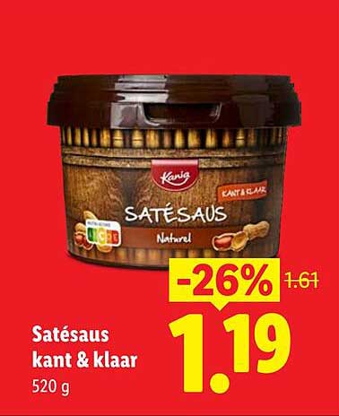 Satésaus kant & klaar