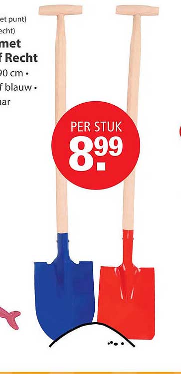 Schep met T-greep recht