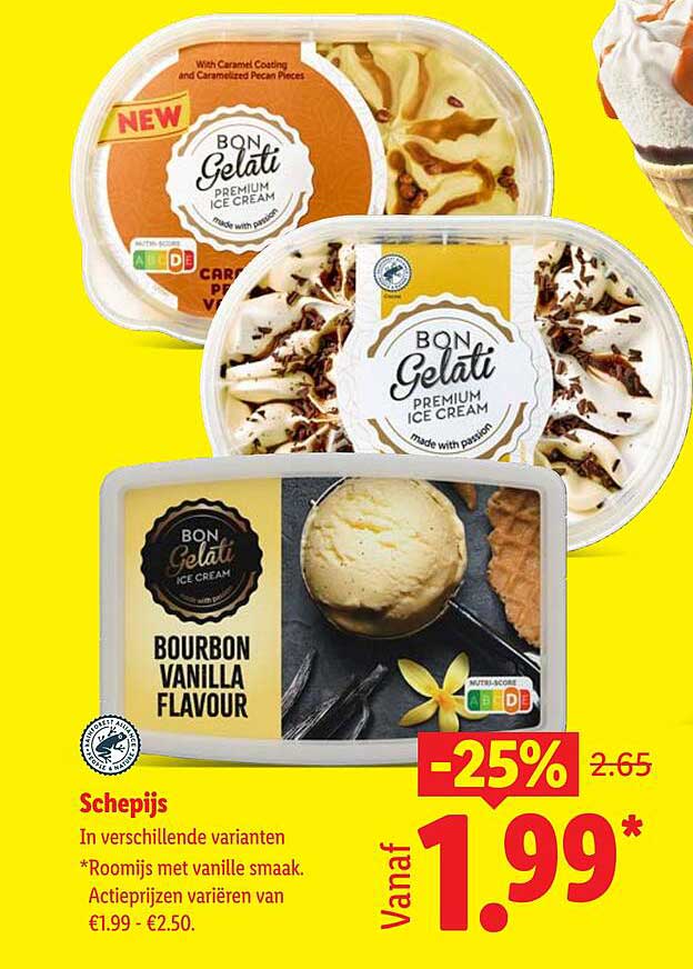 Schepijs -25%