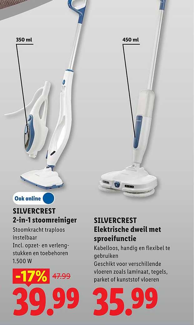 SILVERCREST 2-in-1 stoomreiniger