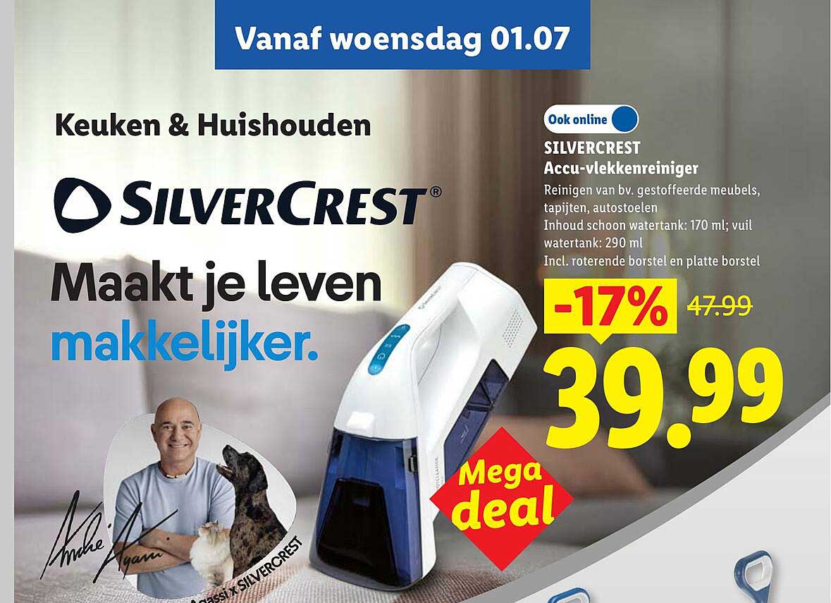 SILVERCREST Accu-vlekkenreiniger Mega deal