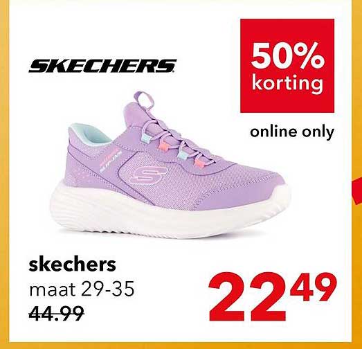 skechers maat 29-35 50% korting online only