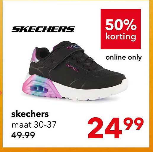 skechers maat 30-37 50% korting online only
