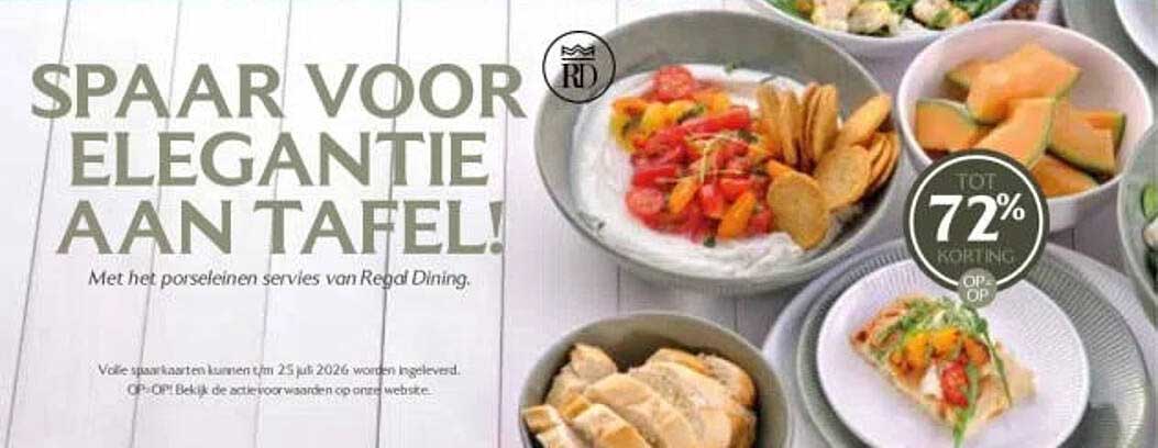 SPAAR VOOR ELEGANTIE AAN TAFEL!