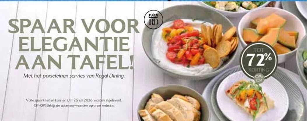 SPAAR VOOR ELEGANTIE AAN TAFEL!