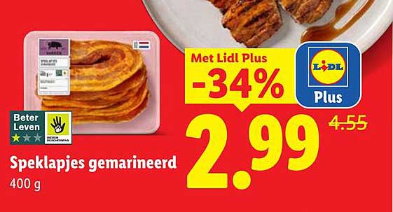 Speklapjes gemarineerd