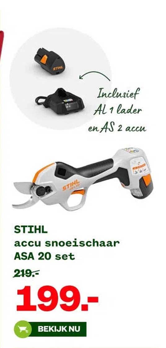 STIHL accu snoeischaar ASA 20 set