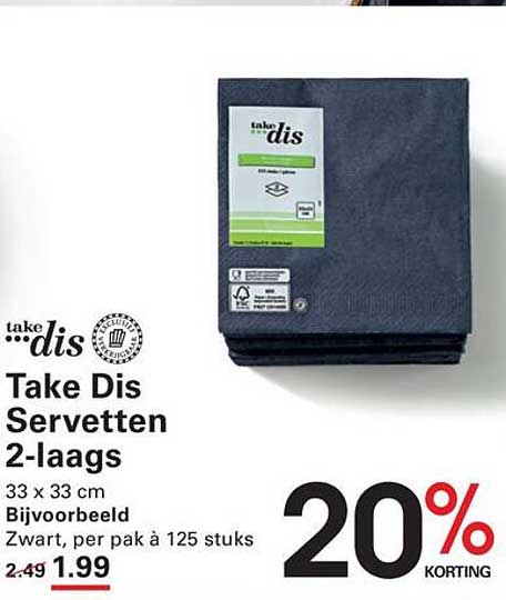 Take Dis Servetten 2-laags