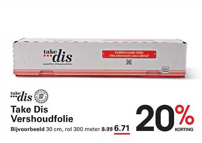 Take Dis Vershoudfolie