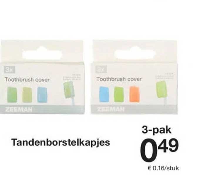 Tandenborstelkapjes 3-pack