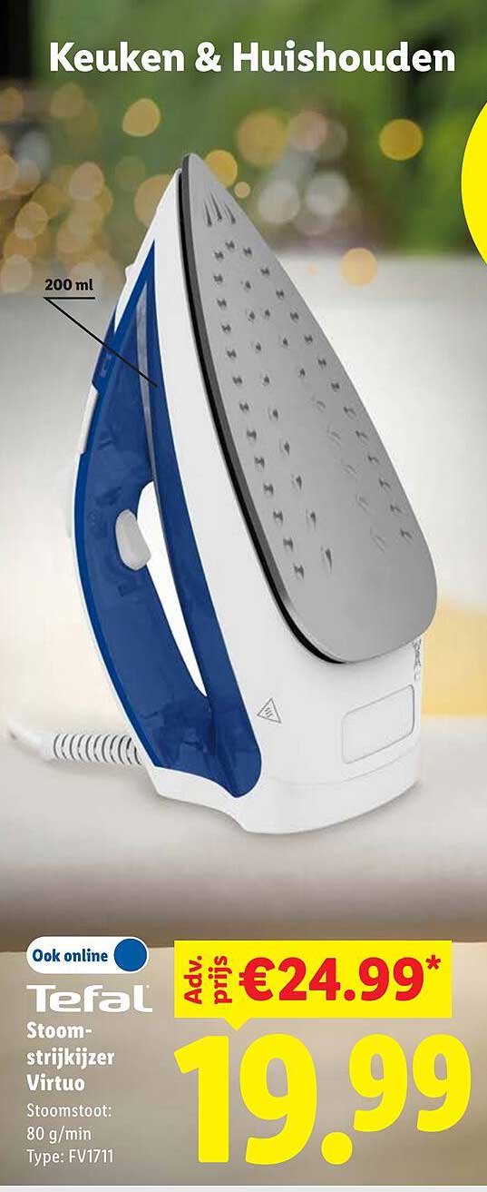 Tefal Stoom-strijkijzer Virtuo