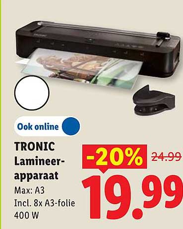TRONIC Lamineer-apparaat -20%