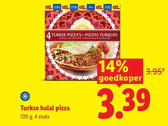 Turkse halal pizza