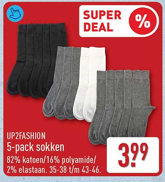 UP2FASHION 5-pack sokken