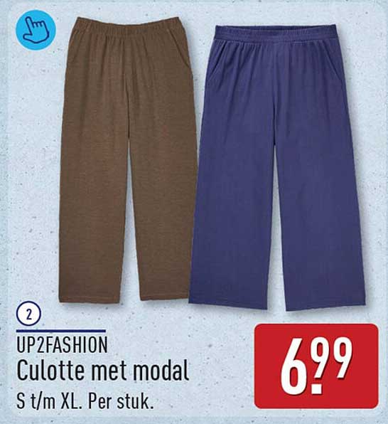 UP2FASHION Culotte met modal