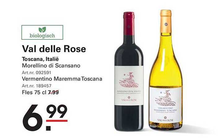 Val delle Rose Toscana, Italië Morellino di Scansano Vermentino Maremma Toscana Fles 75 cl