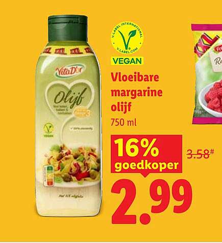 VEGAN Vloeibare margarine olijf 750 ml