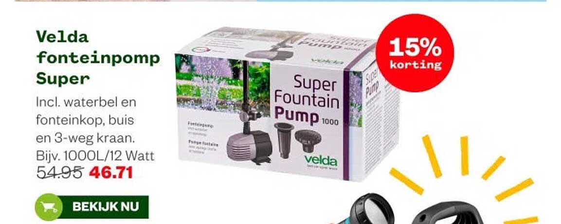 Velda fonteinpomp Super
