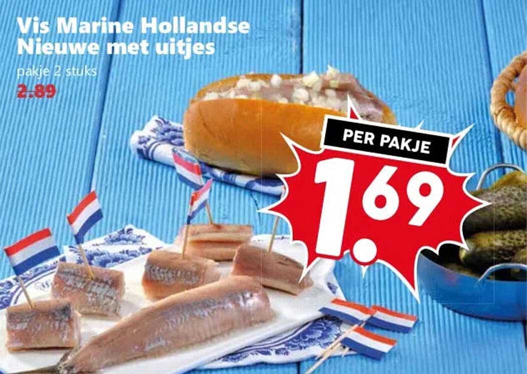 Vis Marine Hollandse Nieuwe met uitjes