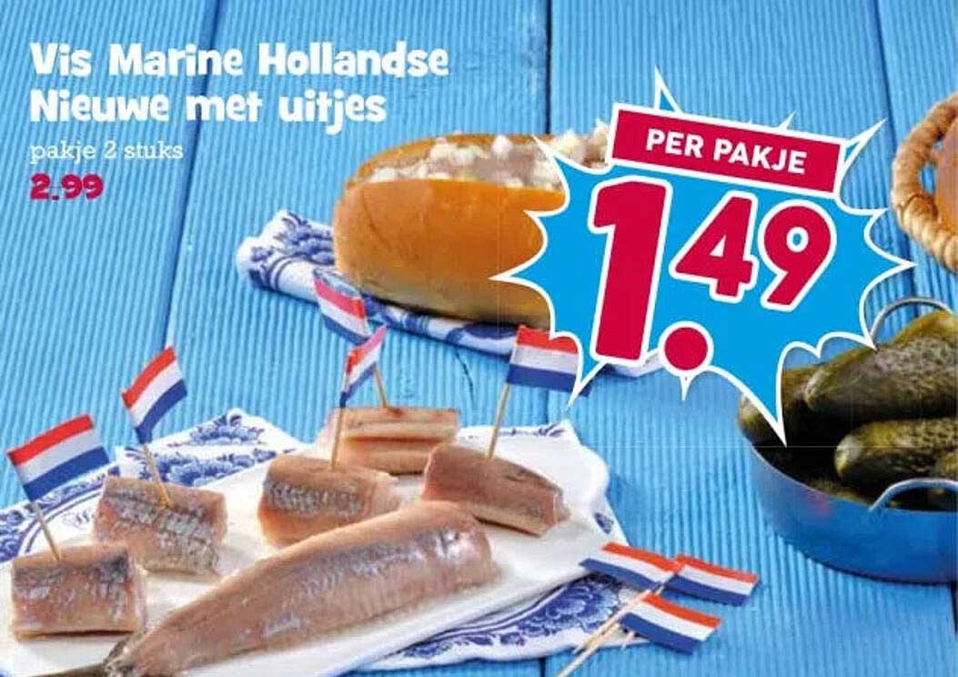 Vis Marine Hollandse Nieuwe met uitjes