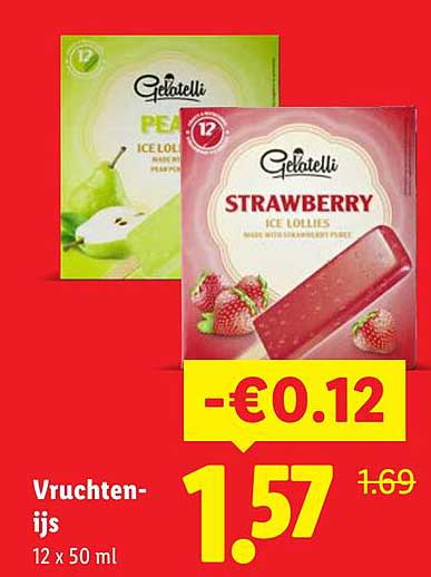 Vruchtenijs 12 x 50 ml