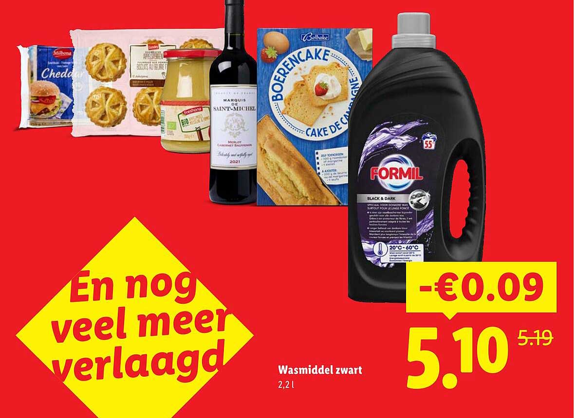 Wasmiddel zwart 2,2 l