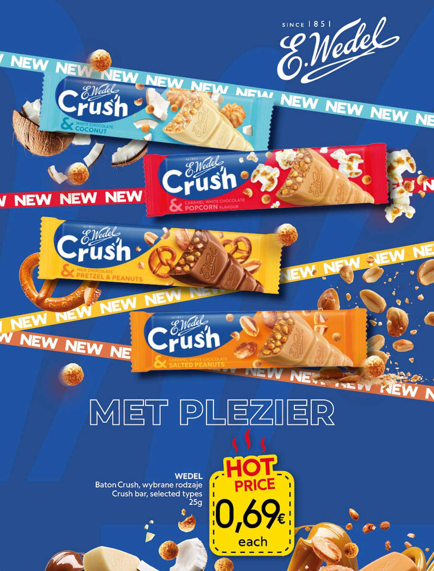 Wedel Crush Baton Crush, wybrane rodzaje Crush bar, selected types 25g