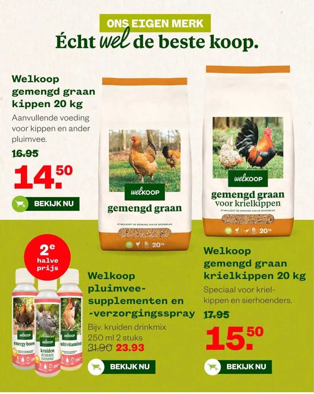 Welkoop gemengd graan kippen 20 kg