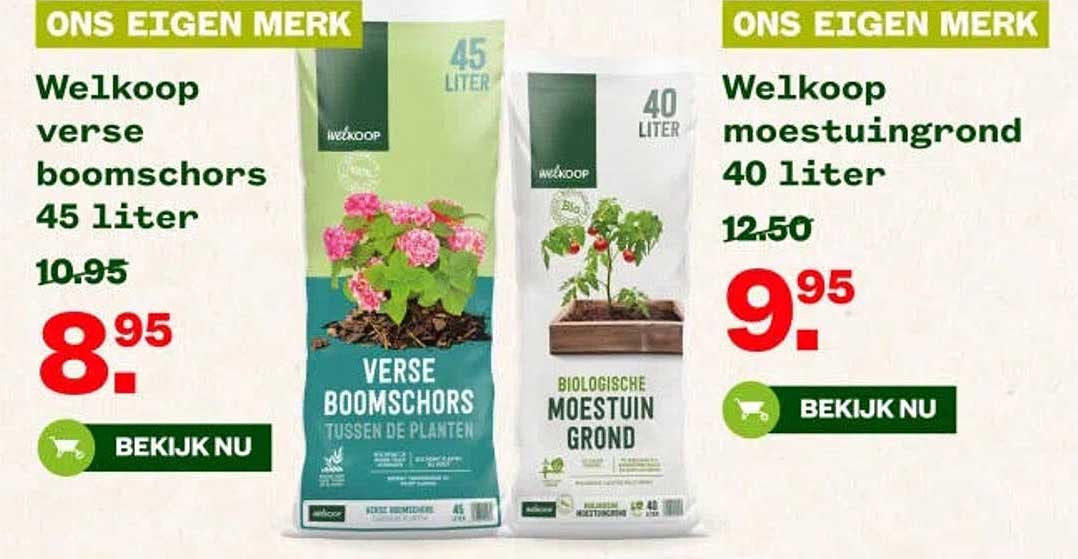 Welkoop verse boomschors 45 liter