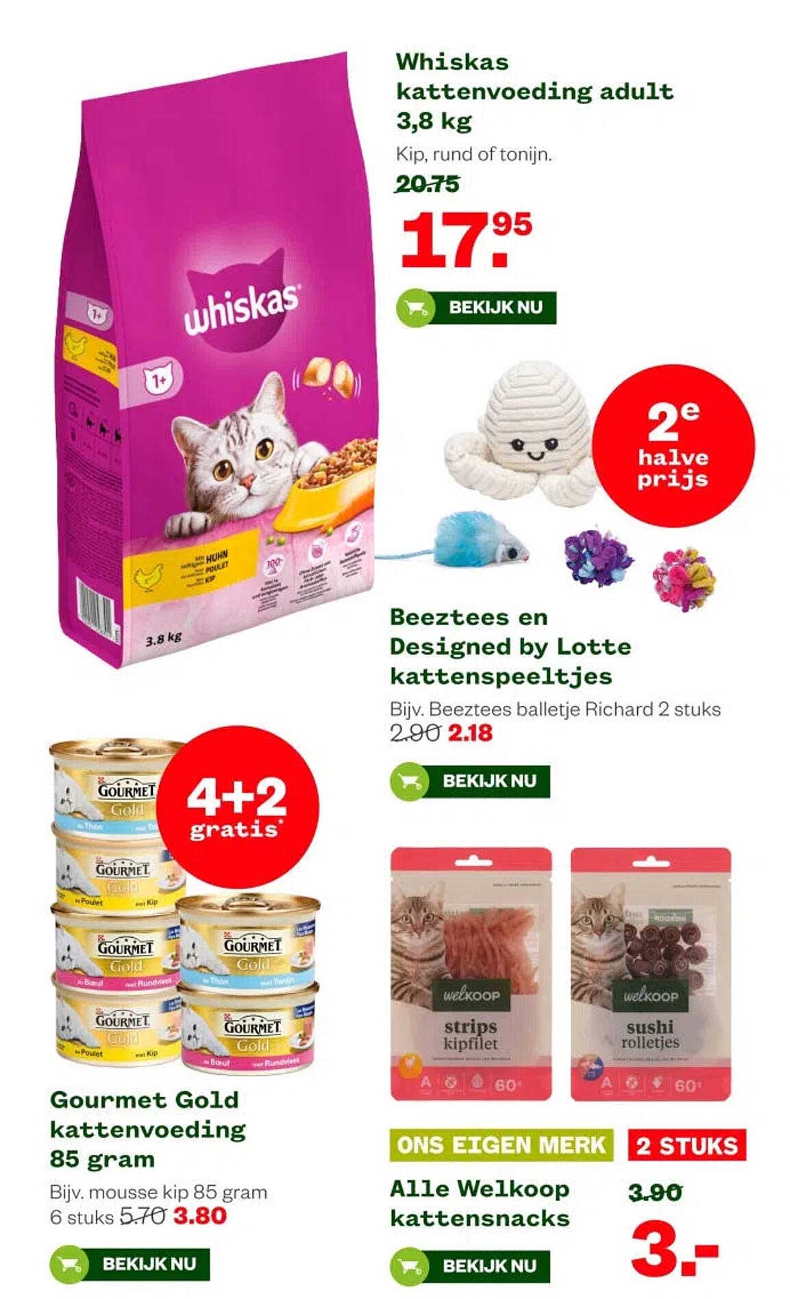 Whiskas kattenvoeding adult 3,8 kg