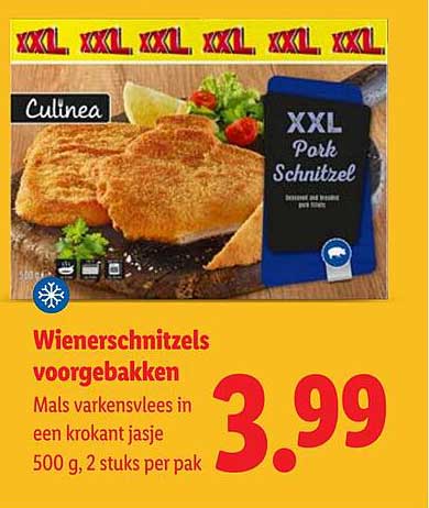 Wienerschnitzels voorgebakken