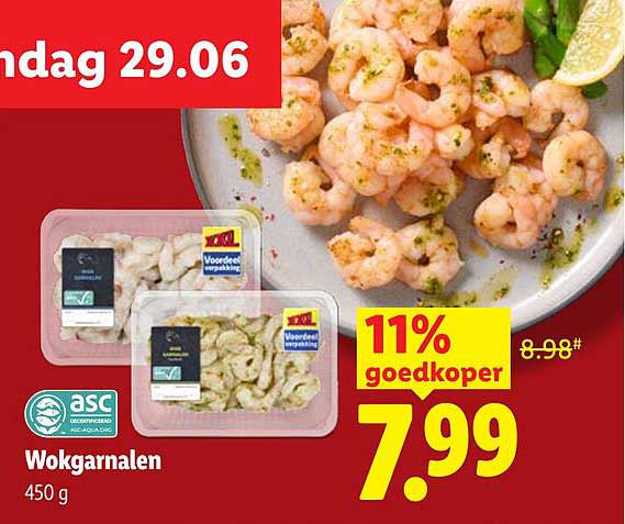 Wokgarnalen 450 g