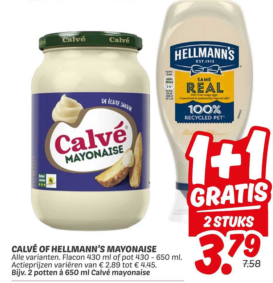 CALVÉ OF HELLMANN’S MAYONAISE
