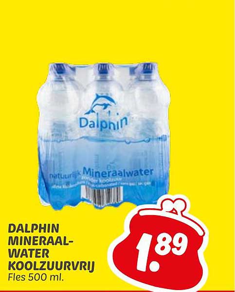 DALPHIN MINERAALWATER KOOLZUURVRIJ FLES 500 ML.