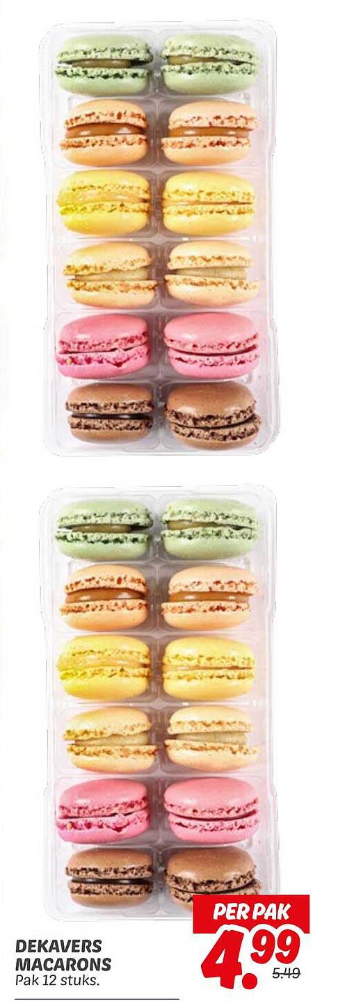 DEKAVERS MACARONS Pak 12 stuks.