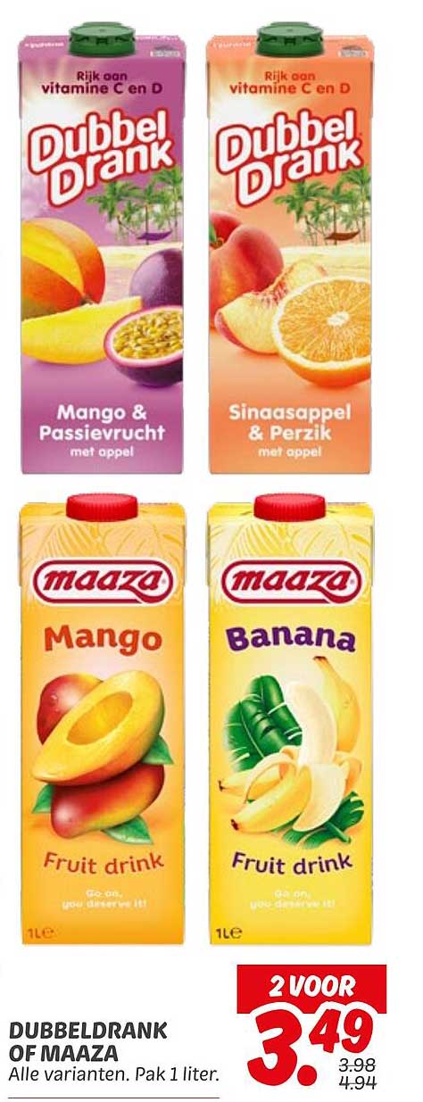 DUBBELDRANK OF MAAZA