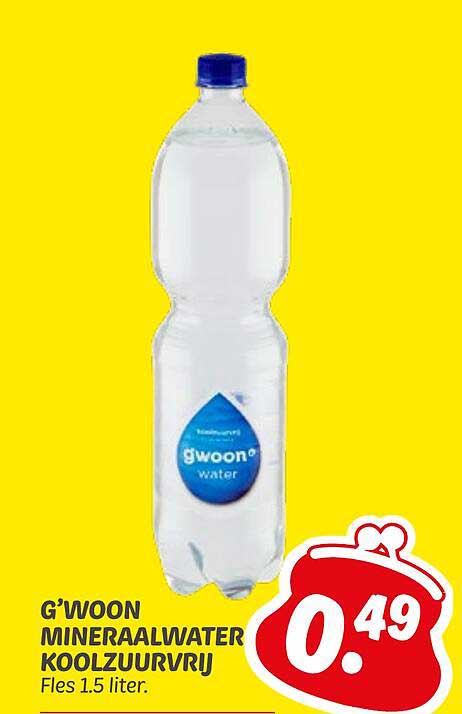 G'woon mineraalwater koolzuurvrij Fles 1.5 liter