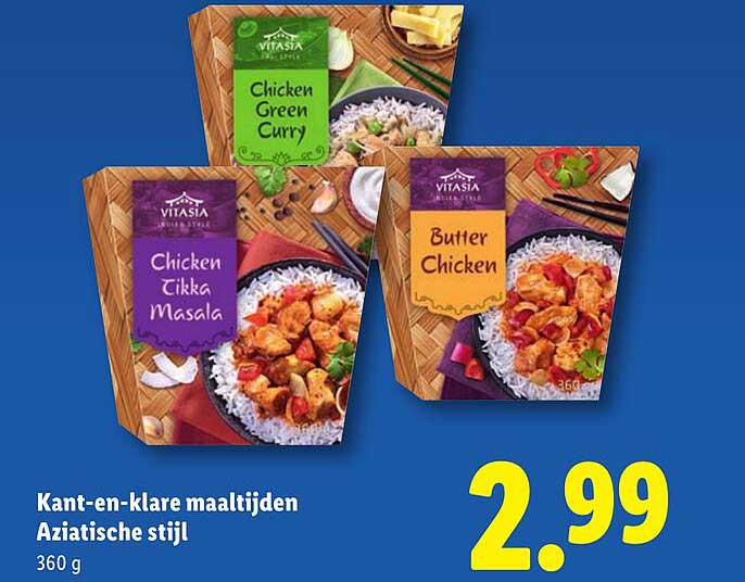 Kant-en-klare maaltijden Aziatische stijl