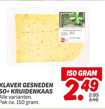 KLAVER GESNEDEN 50+ KRUIDENKAAS
