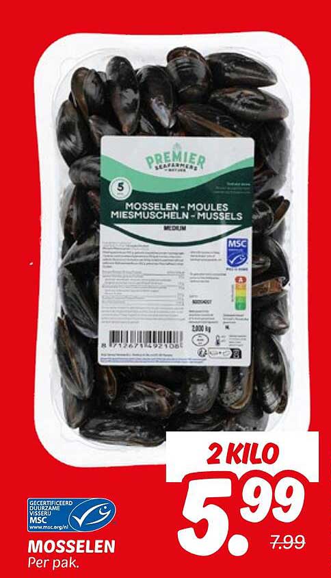Mosselen - 2 kilo