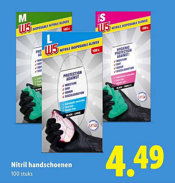 Nitril handschoenen 100 stuks