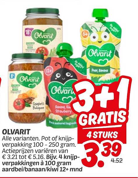 OLVARIT 3+1 GRATIS