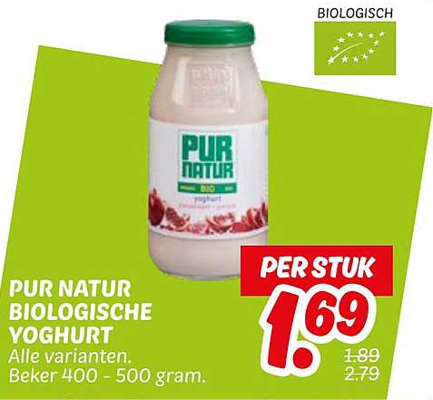 PUR NATUR BIOLOGISCHE YOGHURT
