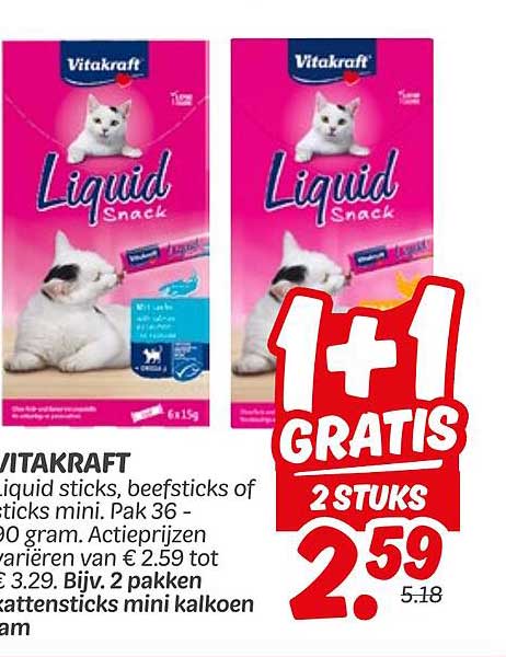 VITAKRAFT Liquid Snack 2 Stuks