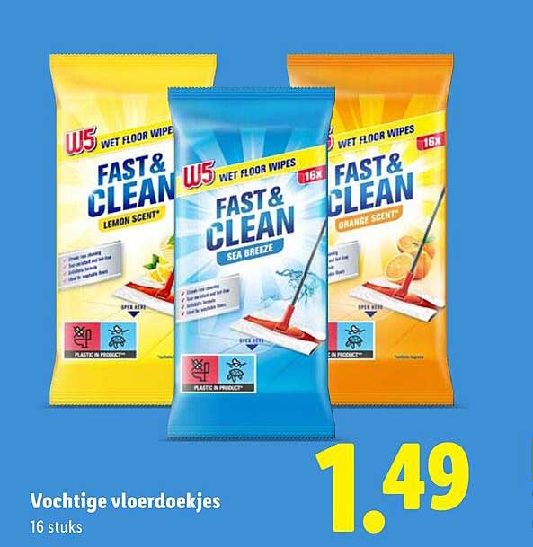 Vochtige vloerdoekjes