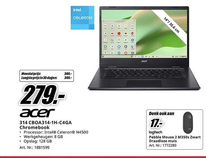 acer 314 CBOA314-1H-C4GA Chromebook