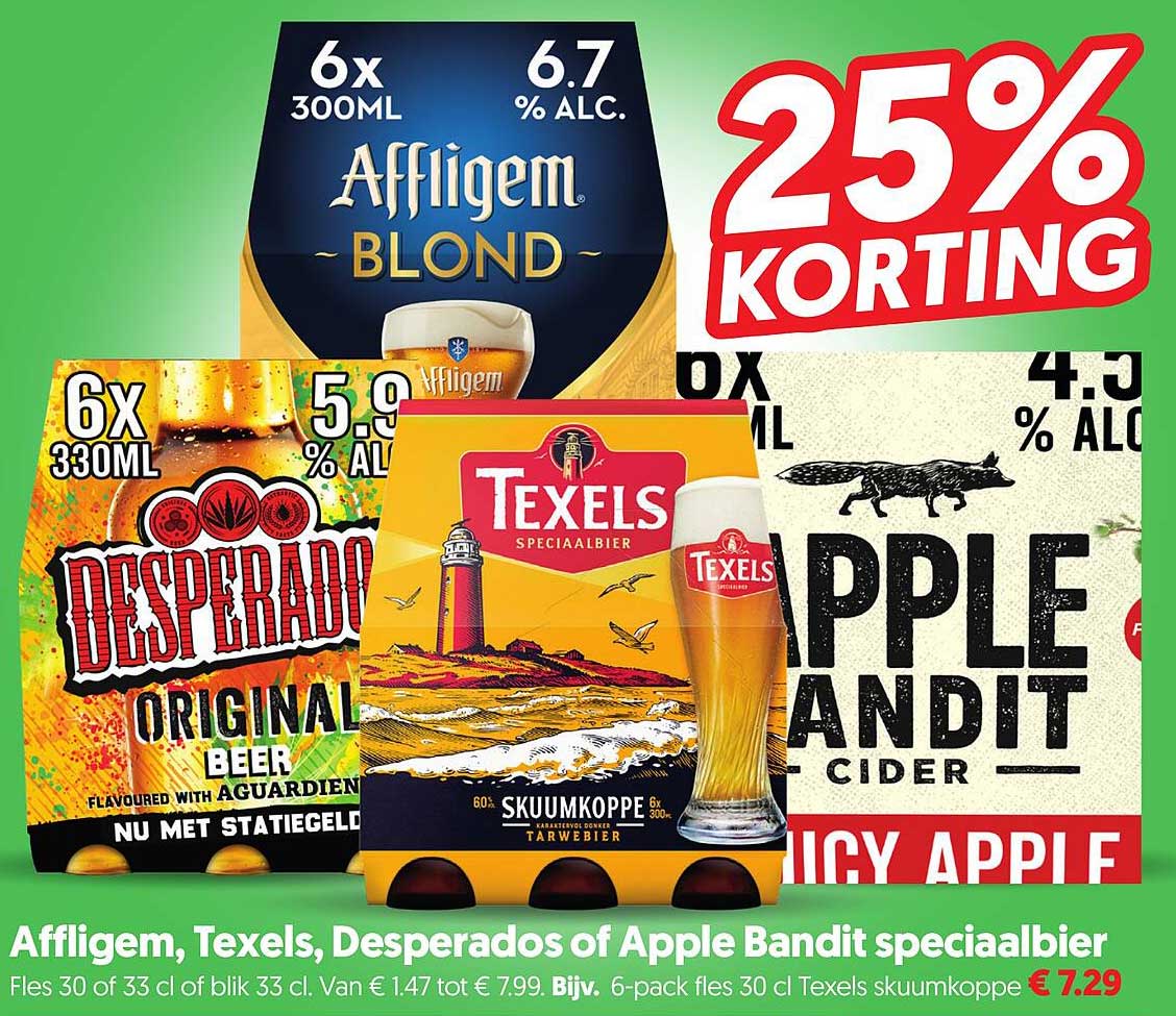 Affligem, Texels, Desperados of Apple Bandit speciaalbier